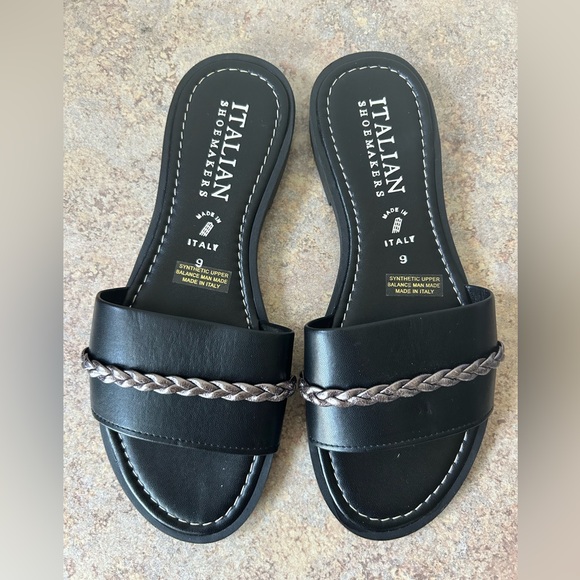 Italian Shoemakers Made in Italy NWOT Slip on Sandals size 9 - Picture 3 of 5